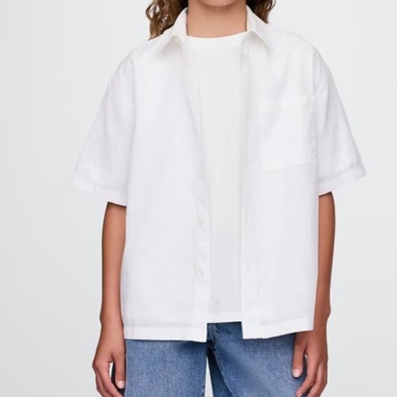 NEW GAP Teen Cotton Relaxed Shirt - Picture 1 of 9